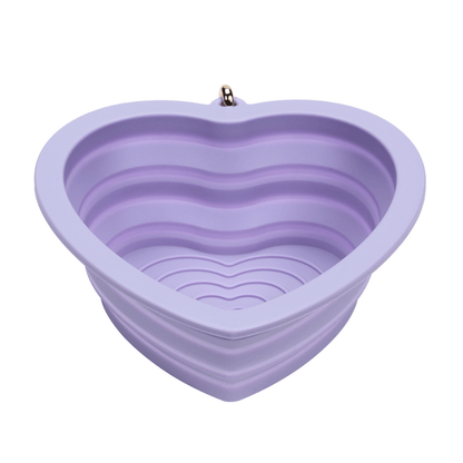 Lavender Heart Collapsible Dog Bowl — additional photo 8