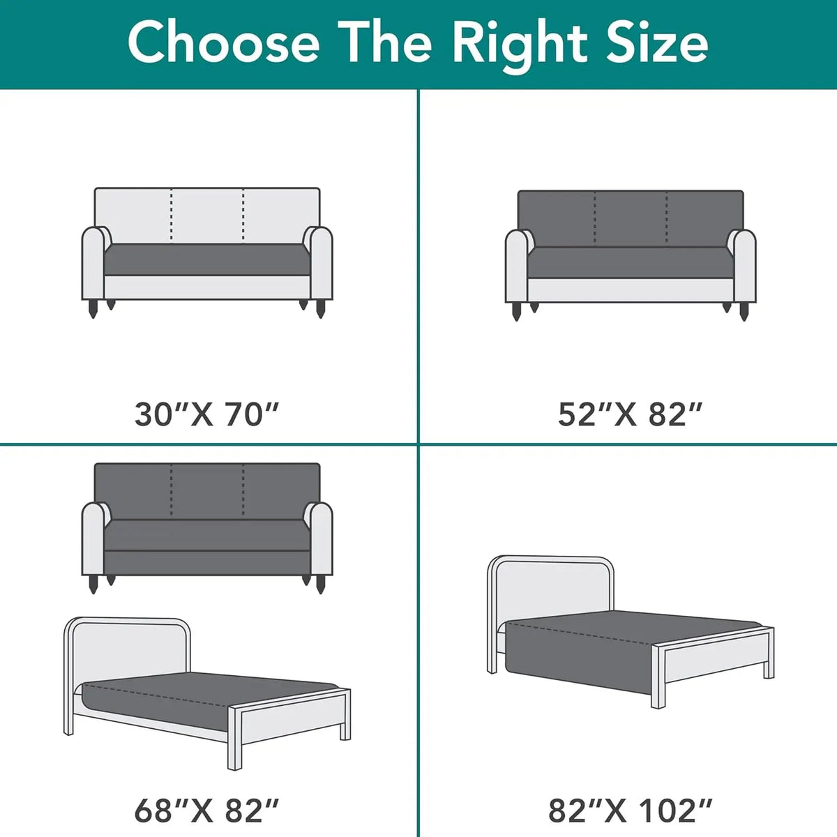 Waterproof Reversible Pet Couch Cover
