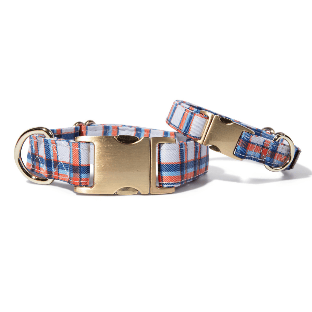 Ringo – Plaid Dog Collar, Adjustable XS–L