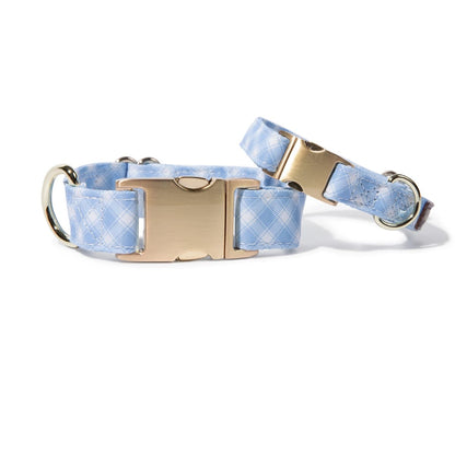 Rory – Gingham Dog Collar, Adjustable XS–L