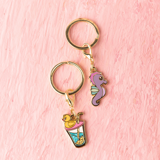 Summer Drink & Seahorse Dog Collar Charm Set — additional photo 4