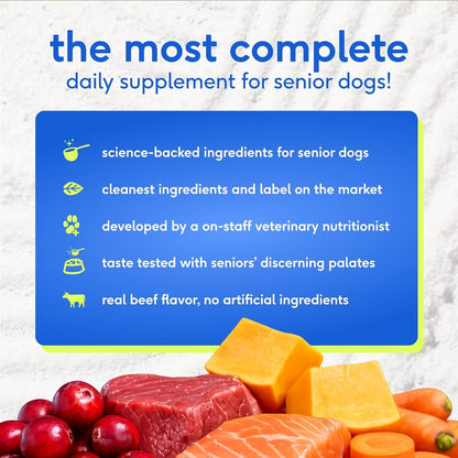 Senior Dog 12-in-1 Multivitamin Powder, 30 Scoops