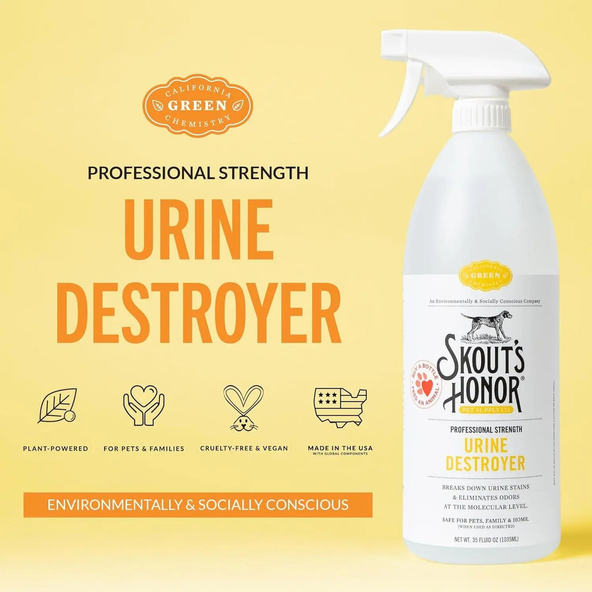Skout's Honor Urine Destroyer — Carpet or Concrete & Turf