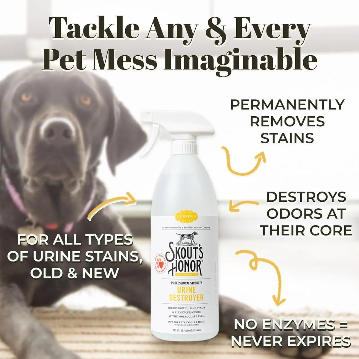 Skout's Honor Urine Destroyer — Carpet or Concrete & Turf