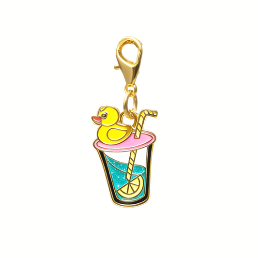 Summer Drink Dog Collar Charm — Clips On Anywhere