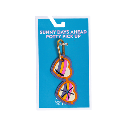 Sunny Days Ahead Poop Bag Holder — Clips to Leash
