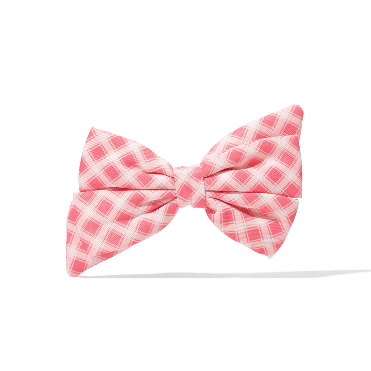 Sutton – Gingham Dog Babe Bow, Slides on Any Collar