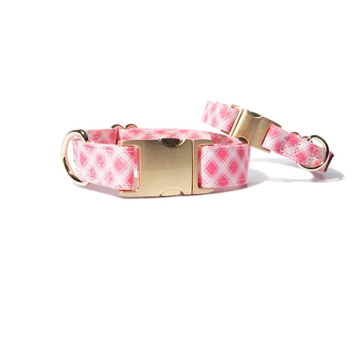 Sutton – Gingham Dog Collar, Adjustable XS–L