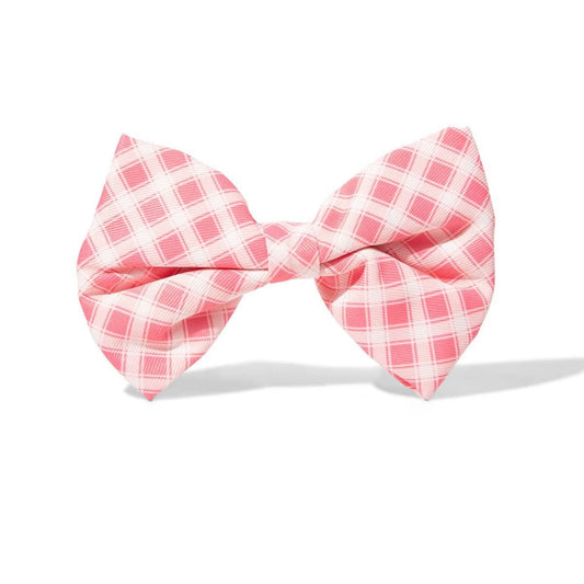 Sutton – Gingham Dog Bow Tie for Any Collar, S & L