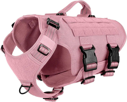 6-Buckle MOLLE Tactical Dog Harness, 3/4 Coverage