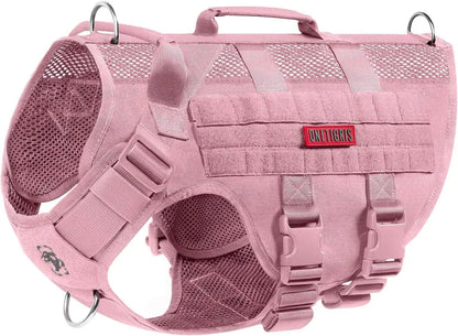 Breathable Mesh Tactical Dog Harness with Handles, S-XL