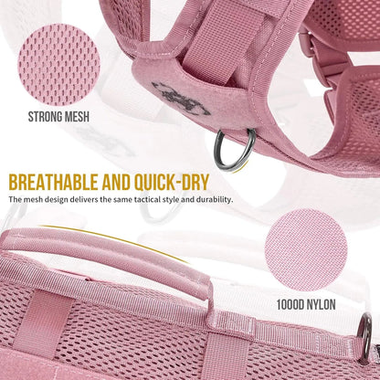 Breathable Mesh Tactical Dog Harness with Handles, S-XL