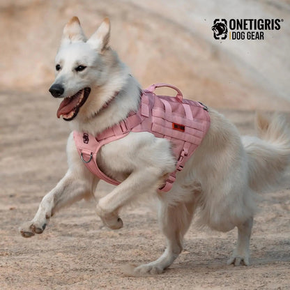 Breathable Mesh Tactical Dog Harness with Handles, S-XL