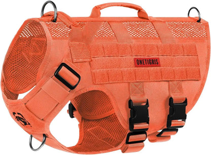 Breathable Mesh Tactical Dog Harness with Handles, S-XL