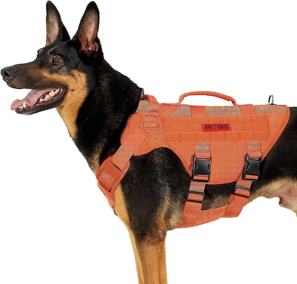 Breathable Mesh Tactical Dog Harness with Handles, S-XL