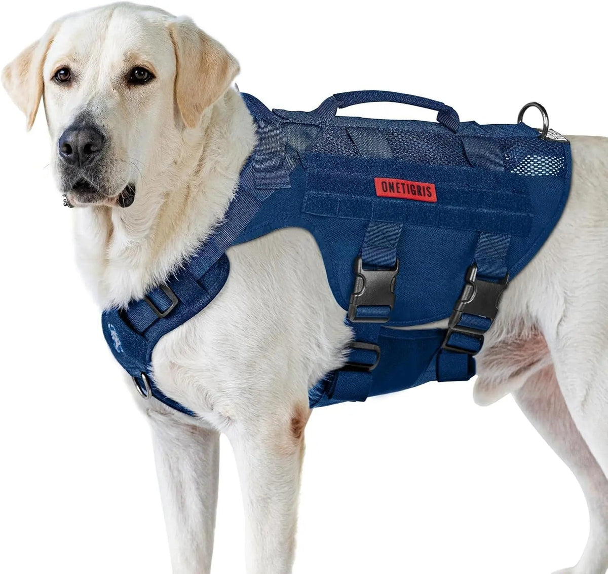 Breathable Mesh Tactical Dog Harness with Handles, S-XL