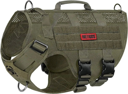 Breathable Mesh Tactical Dog Harness with Handles, S-XL