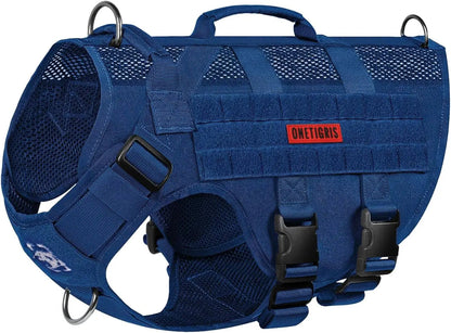 Breathable Mesh Tactical Dog Harness with Handles, S-XL