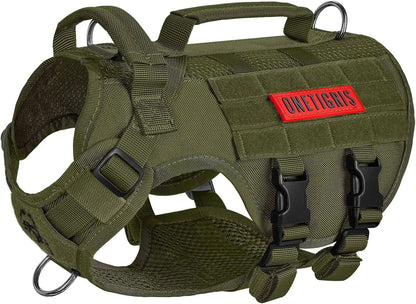 Breathable Mesh Tactical Dog Harness with Handles, S-XL