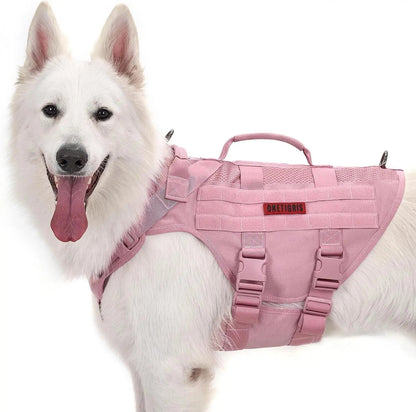 Breathable Mesh Tactical Dog Harness with Handles, S-XL