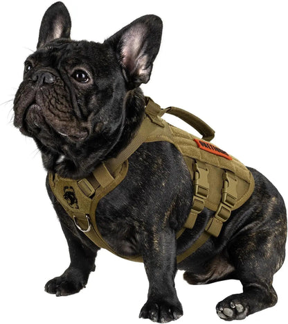 Breathable Mesh Tactical Dog Harness with Handles, S-XL