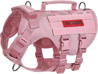 Breathable Mesh Tactical Dog Harness with Handles, S-XL
