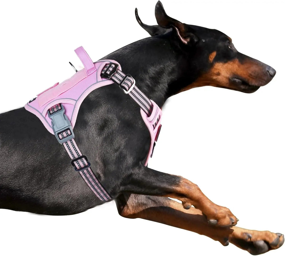 Tactical No-Pull Dog Harness with Handle and Reflective Trim