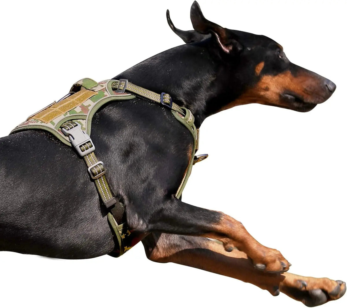 Tactical No-Pull Dog Harness with Handle and Reflective Trim