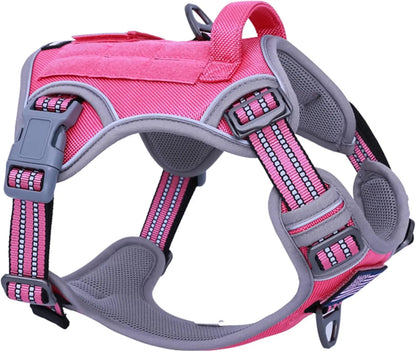 Tactical No-Pull Dog Harness with Handle and Reflective Trim