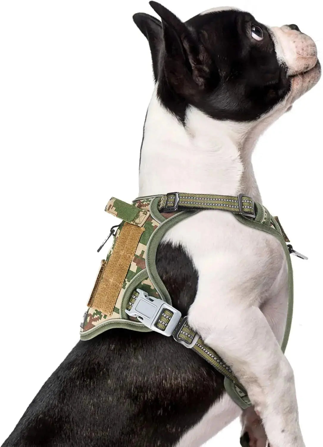 Tactical No-Pull Dog Harness with Handle and Reflective Trim
