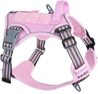 Tactical No-Pull Dog Harness with Handle and Reflective Trim