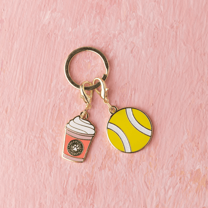 Puppuccino & Tennis Ball Dog Collar Charm Set — additional photo 4