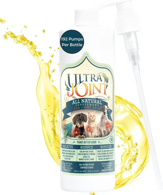 Glucosamine & Chondroitin Liquid for Dogs, 8 or 16 oz