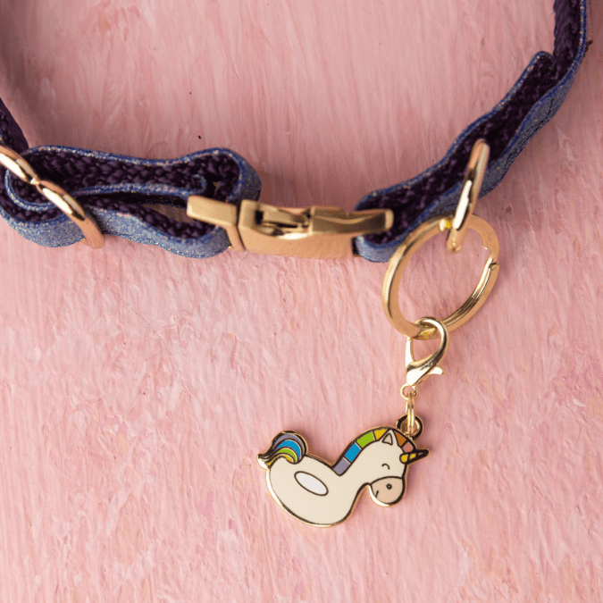 Unicorn Floatie Dog Collar Charm — additional photo 6