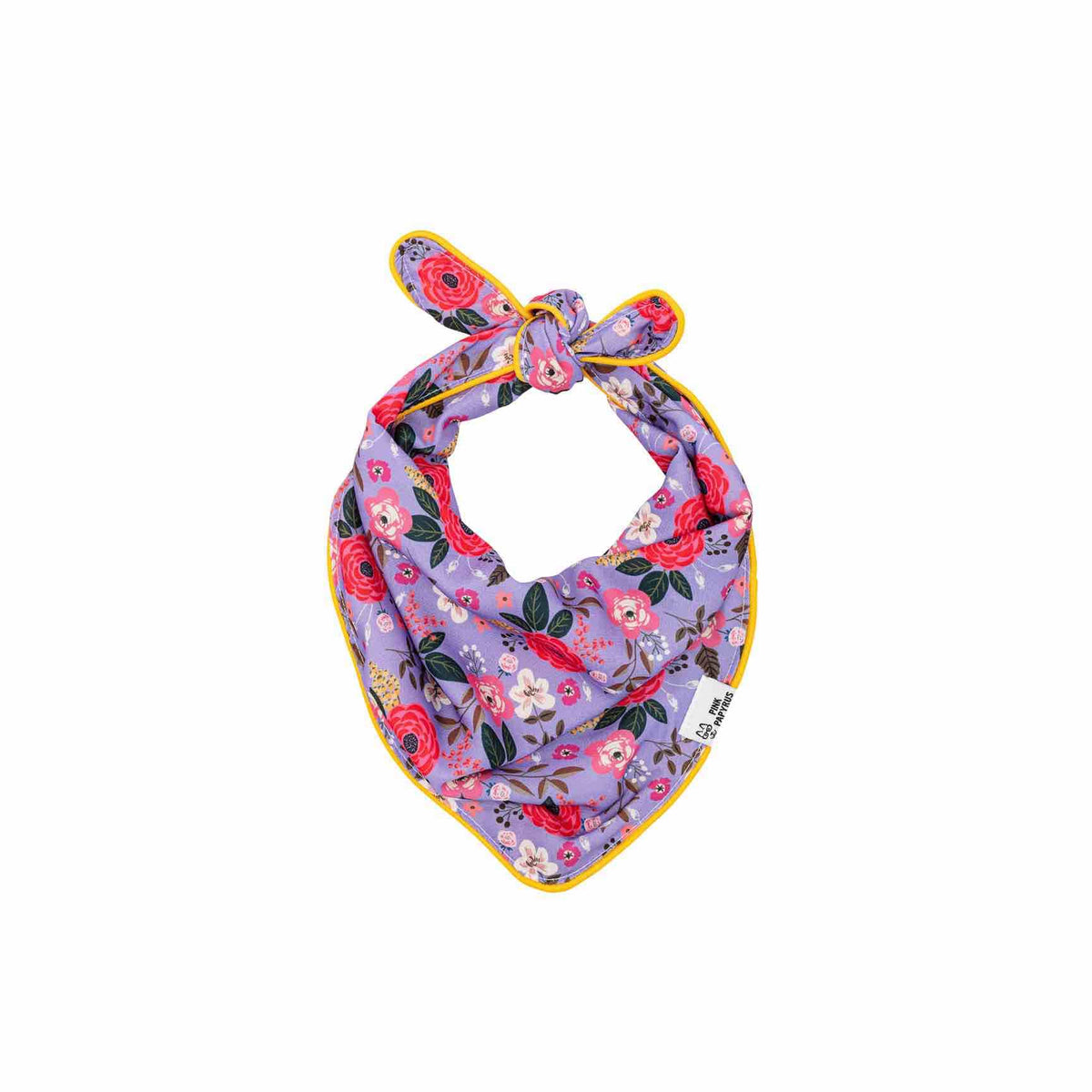 Vera – Floral Dog Bandana, Reversible & No-Fold