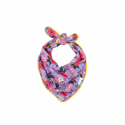 Vera – Floral Dog Bandana, Reversible & No-Fold