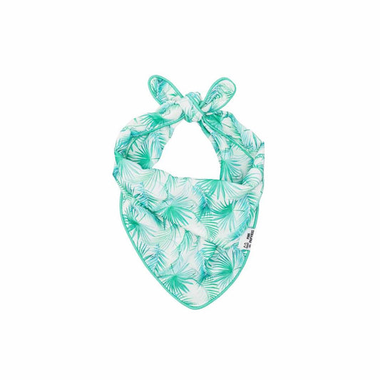 Capri – Palm Print Dog Bandana, Reversible & No-Fold