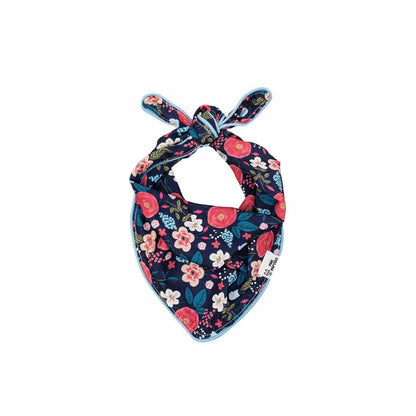 Riley – Floral Dog Bandana, Reversible & No-Fold