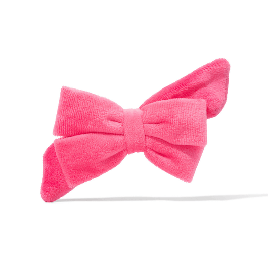 Valentina – Velvet Dog Babe Bow, Slides on Any Collar