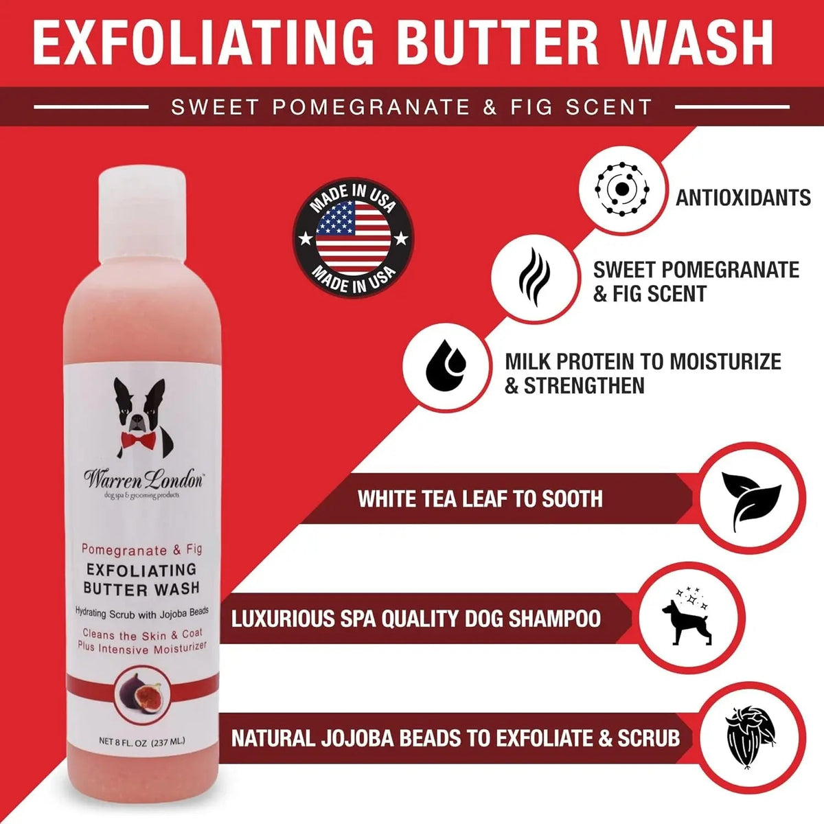 Warren London Butter Combo, Shampoo and Leave-In Conditioner 8 oz