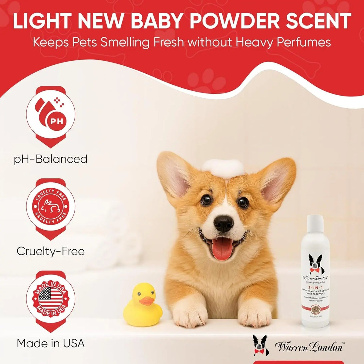Warren London Puppy Gift Box, Grooming and Care Starter Kit