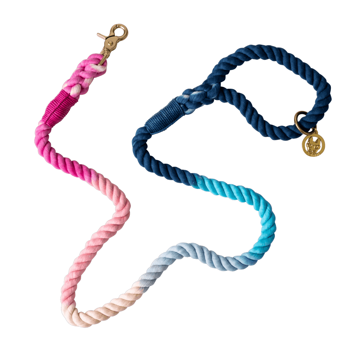 Maddox – Organic Cotton Rope Dog Leash, Ombre
