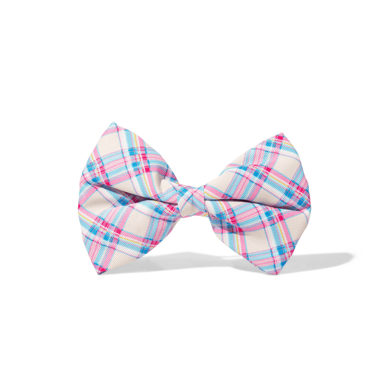 Whitley – Plaid Dog Bow Tie for Any Collar, S & L