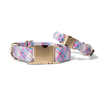 Whitley – Plaid Dog Collar, Adjustable XS–L