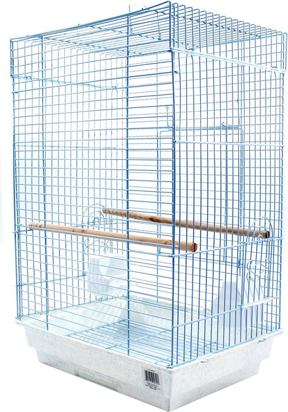 Cockatiel and Small Parrot Cage Starter Kit, White