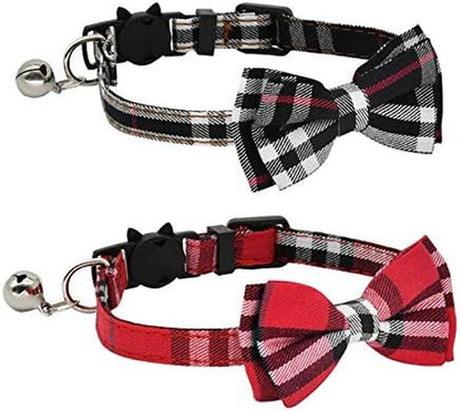 Breakaway Cat Collar, Plaid, 2 Pack