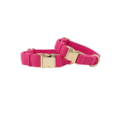 Antoinette – Pink Dog Collar, Adjustable XS–L