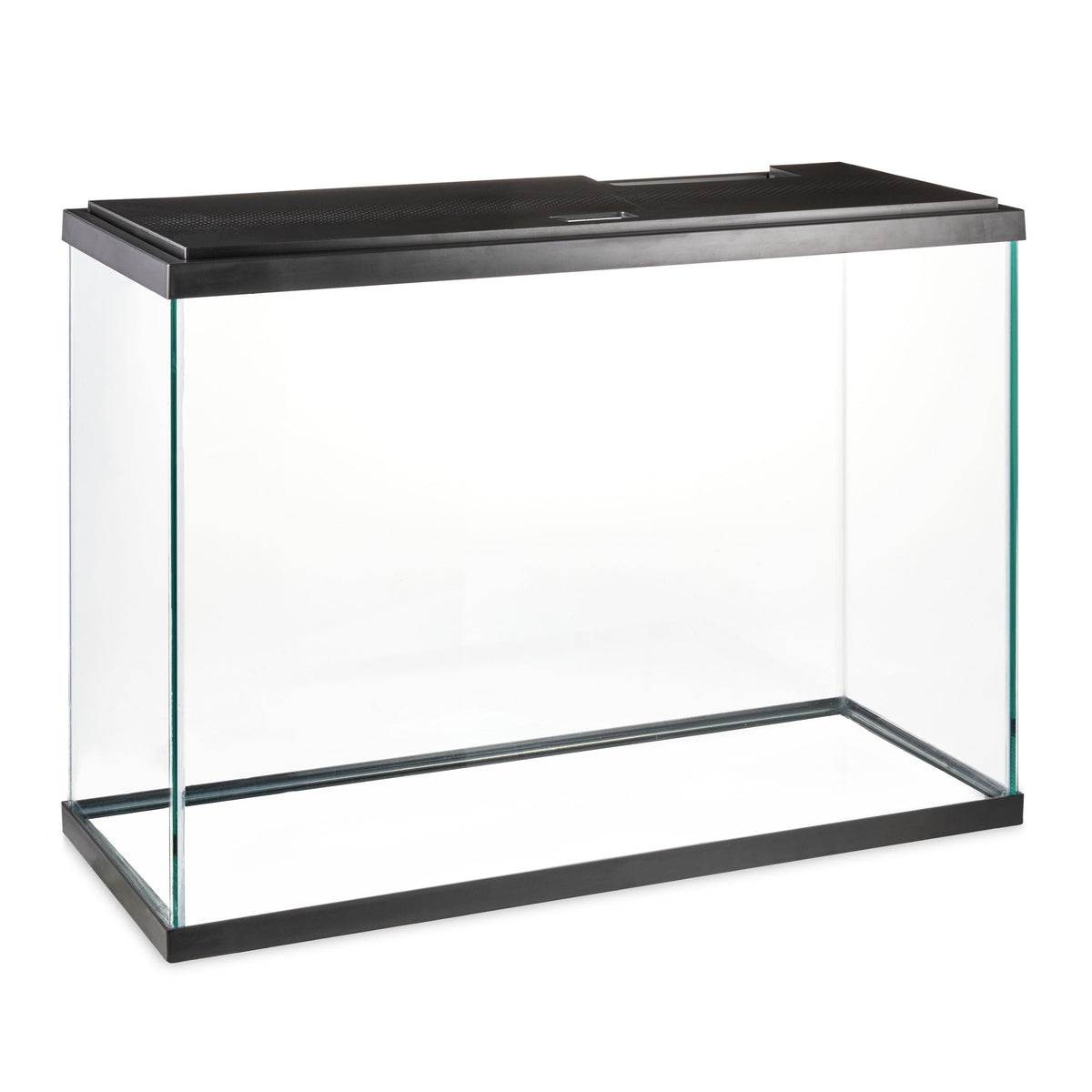 29 Gallon Glass Aquarium Starter Kit, Black