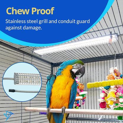 Bird Cage Light with Chew Guard