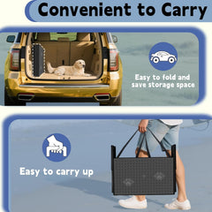5-Step Folding Dog Stairs for Cars and SUVs
